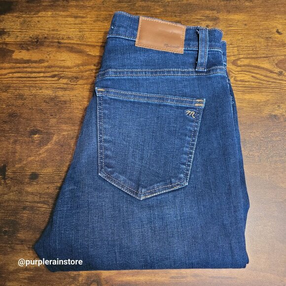 Madewell Jeans 26 High Rise 10" Skinny Hayes Wash Stretch Denim Tummy Control - Picture 3 of 13